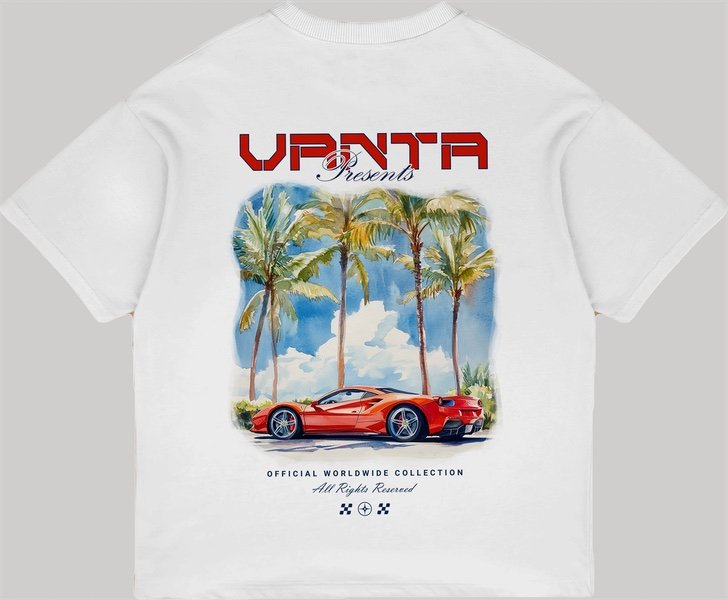 Luxury back-print tee design